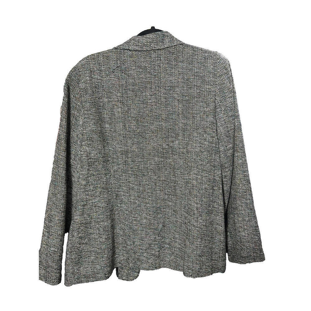 Appleseed's Tweed Blazer Jacket Coat Women Sz 14 Button Down - Picture 3 of 3